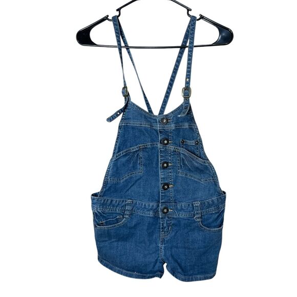 Zana Di Y2K Jean Short Overalls Size 5 - Picture 1 of 9